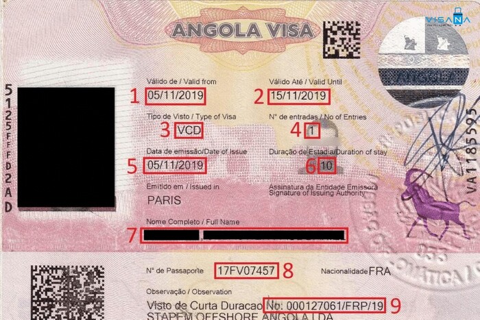 thủ tục xin visa Angola