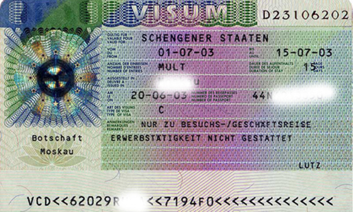 Kinh nghiệm xin visa du lịch Bỉ: Hình ảnh visa Bỉ.
