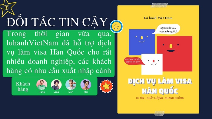 Dịch vụ làm visa Hàn Quốc đối tác tin cậy